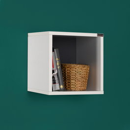 Hanah Home Estantería de Pared Diamante y Blanco